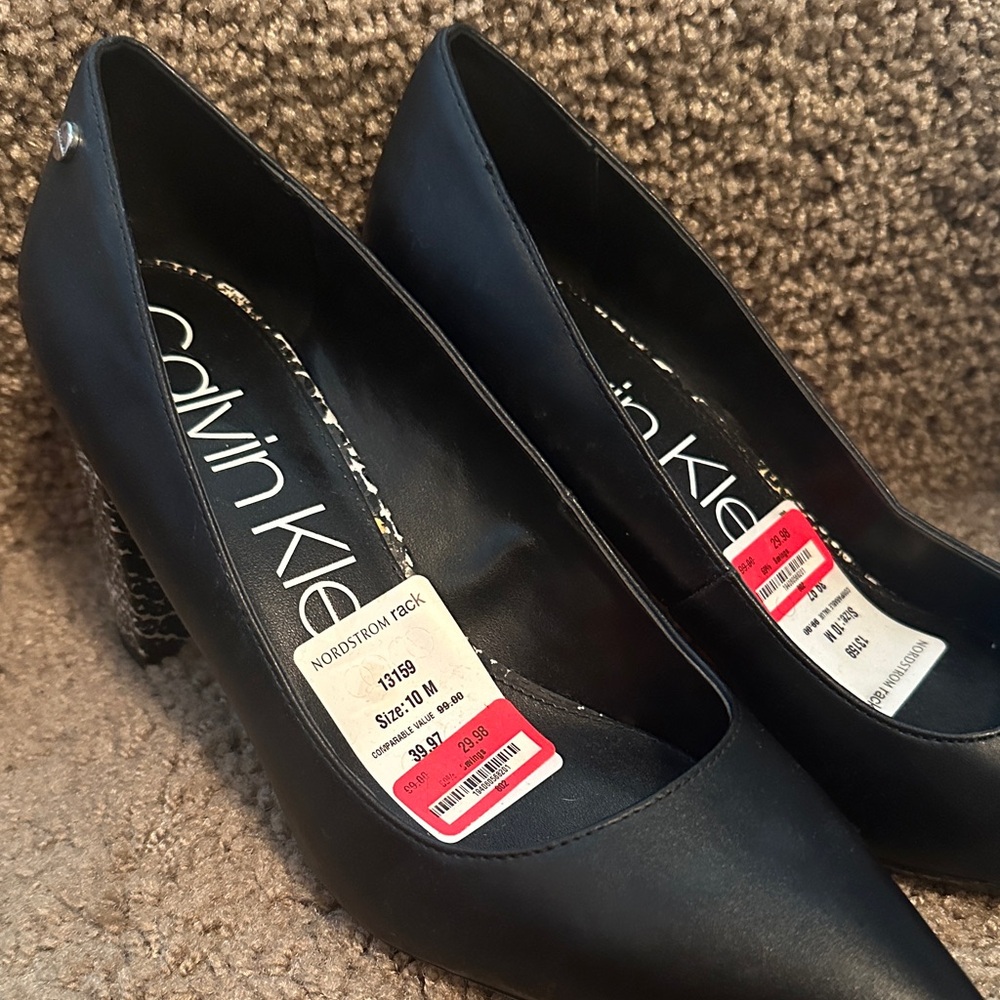 Calvin Klein Black Heels for Women